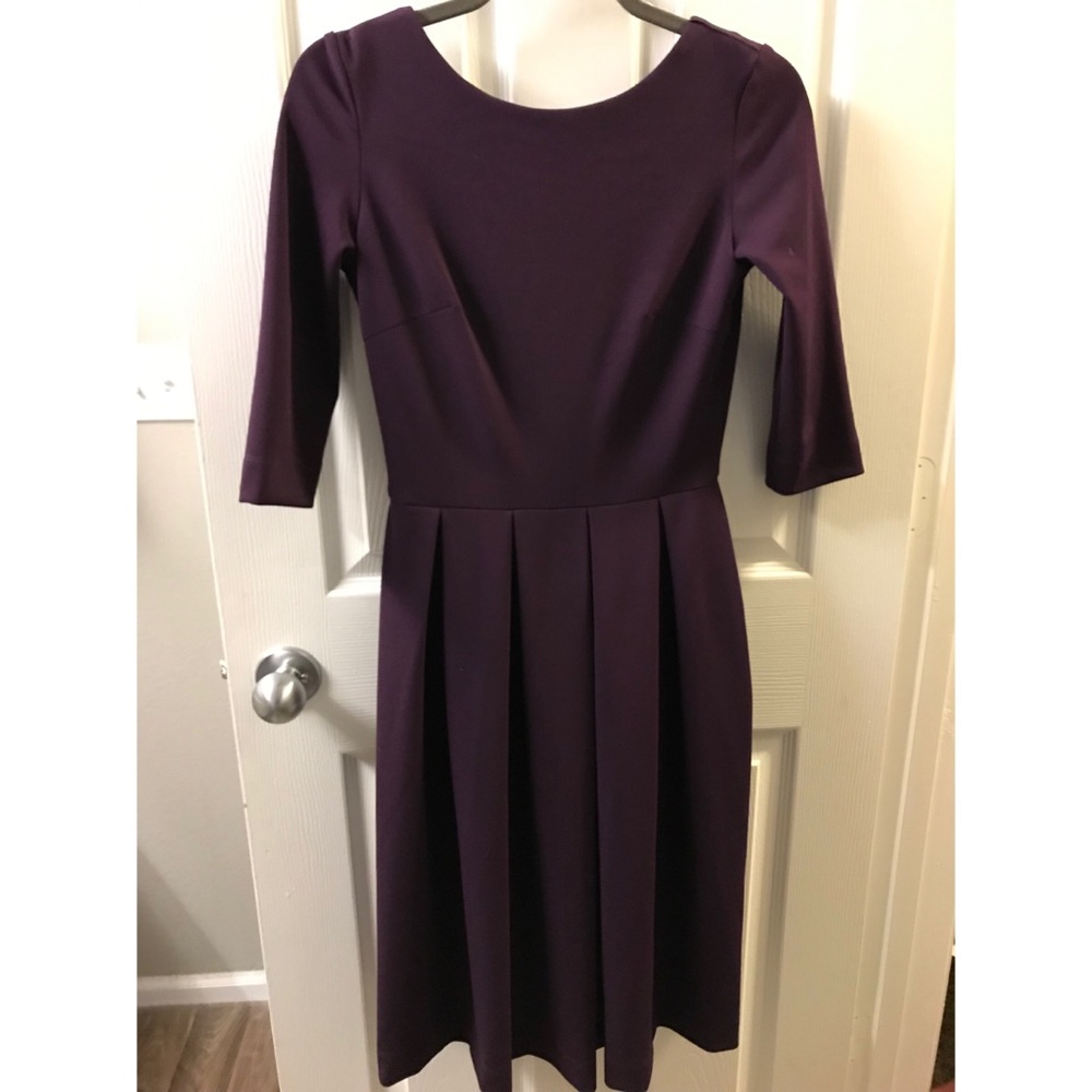 Eggplant knee length dress